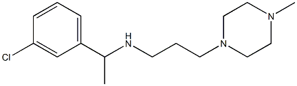 [1-(3-chlorophenyl)ethyl][3-(4-methylpiperazin-1-yl)propyl]amine 结构式