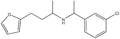 [1-(3-chlorophenyl)ethyl][4-(furan-2-yl)butan-2-yl]amine 结构式