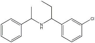 [1-(3-chlorophenyl)propyl](1-phenylethyl)amine 结构式