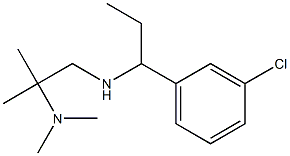 [1-(3-chlorophenyl)propyl][2-(dimethylamino)-2-methylpropyl]amine 结构式