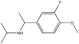 [1-(3-fluoro-4-methoxyphenyl)ethyl](propan-2-yl)amine 结构式