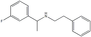 [1-(3-fluorophenyl)ethyl](2-phenylethyl)amine 结构式