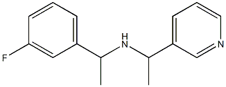 [1-(3-fluorophenyl)ethyl][1-(pyridin-3-yl)ethyl]amine 结构式