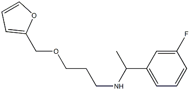 [1-(3-fluorophenyl)ethyl][3-(furan-2-ylmethoxy)propyl]amine 结构式