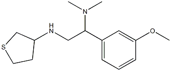 [1-(3-methoxyphenyl)-2-(thiolan-3-ylamino)ethyl]dimethylamine 结构式