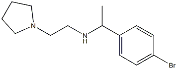[1-(4-bromophenyl)ethyl][2-(pyrrolidin-1-yl)ethyl]amine 结构式