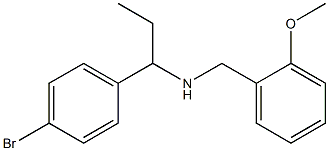 [1-(4-bromophenyl)propyl][(2-methoxyphenyl)methyl]amine 结构式