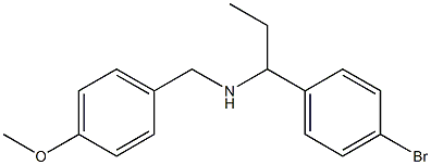 [1-(4-bromophenyl)propyl][(4-methoxyphenyl)methyl]amine 结构式