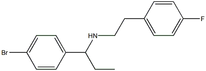 [1-(4-bromophenyl)propyl][2-(4-fluorophenyl)ethyl]amine 结构式