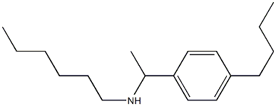 [1-(4-butylphenyl)ethyl](hexyl)amine 结构式