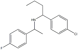 [1-(4-chlorophenyl)butyl][1-(4-fluorophenyl)ethyl]amine 结构式