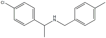 [1-(4-chlorophenyl)ethyl][(4-methylphenyl)methyl]amine 结构式