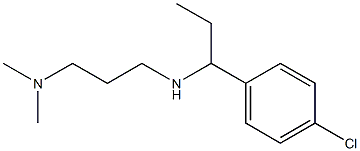 [1-(4-chlorophenyl)propyl][3-(dimethylamino)propyl]amine 结构式