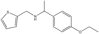 [1-(4-ethoxyphenyl)ethyl](thiophen-2-ylmethyl)amine 结构式