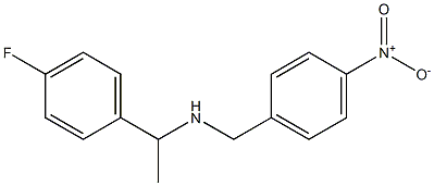 [1-(4-fluorophenyl)ethyl][(4-nitrophenyl)methyl]amine 结构式