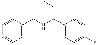 [1-(4-fluorophenyl)propyl][1-(pyridin-4-yl)ethyl]amine 结构式