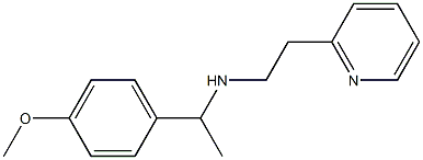 [1-(4-methoxyphenyl)ethyl][2-(pyridin-2-yl)ethyl]amine 结构式