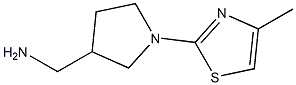 [1-(4-methyl-1,3-thiazol-2-yl)pyrrolidin-3-yl]methylamine 结构式