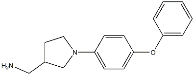 [1-(4-phenoxyphenyl)pyrrolidin-3-yl]methanamine 结构式