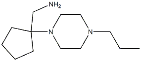 [1-(4-propylpiperazin-1-yl)cyclopentyl]methylamine 结构式