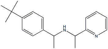 [1-(4-tert-butylphenyl)ethyl][1-(pyridin-2-yl)ethyl]amine 结构式