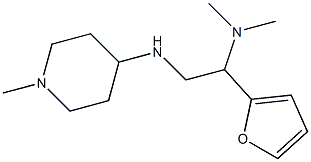 [1-(furan-2-yl)-2-[(1-methylpiperidin-4-yl)amino]ethyl]dimethylamine 结构式