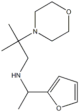 [1-(furan-2-yl)ethyl][2-methyl-2-(morpholin-4-yl)propyl]amine 结构式