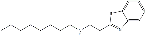 [2-(1,3-benzothiazol-2-yl)ethyl](octyl)amine 结构式