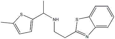 [2-(1,3-benzothiazol-2-yl)ethyl][1-(5-methylthiophen-2-yl)ethyl]amine 结构式