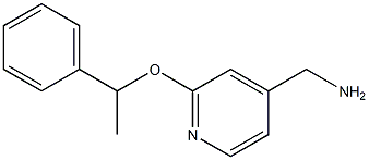 [2-(1-phenylethoxy)pyridin-4-yl]methanamine 结构式