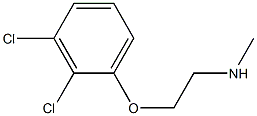 [2-(2,3-dichlorophenoxy)ethyl](methyl)amine 结构式