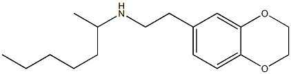 [2-(2,3-dihydro-1,4-benzodioxin-6-yl)ethyl](heptan-2-yl)amine 结构式