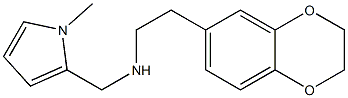 [2-(2,3-dihydro-1,4-benzodioxin-6-yl)ethyl][(1-methyl-1H-pyrrol-2-yl)methyl]amine 结构式