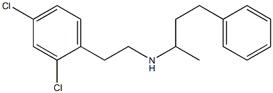 [2-(2,4-dichlorophenyl)ethyl](4-phenylbutan-2-yl)amine 结构式