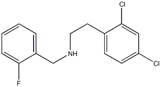 [2-(2,4-dichlorophenyl)ethyl][(2-fluorophenyl)methyl]amine 结构式