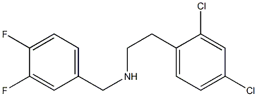 [2-(2,4-dichlorophenyl)ethyl][(3,4-difluorophenyl)methyl]amine 结构式