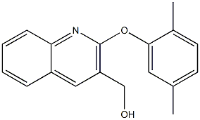 [2-(2,5-dimethylphenoxy)quinolin-3-yl]methanol 结构式