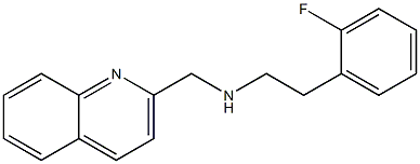 [2-(2-fluorophenyl)ethyl](quinolin-2-ylmethyl)amine 结构式