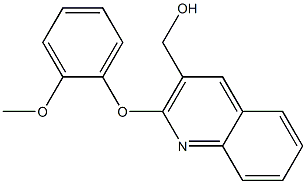 [2-(2-methoxyphenoxy)quinolin-3-yl]methanol 结构式