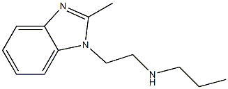 [2-(2-methyl-1H-1,3-benzodiazol-1-yl)ethyl](propyl)amine 结构式