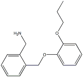 [2-(2-propoxyphenoxymethyl)phenyl]methanamine 结构式