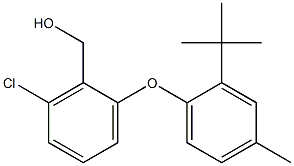 [2-(2-tert-butyl-4-methylphenoxy)-6-chlorophenyl]methanol 结构式