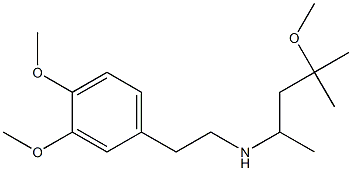 [2-(3,4-dimethoxyphenyl)ethyl](4-methoxy-4-methylpentan-2-yl)amine 结构式
