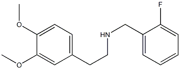 [2-(3,4-dimethoxyphenyl)ethyl][(2-fluorophenyl)methyl]amine 结构式