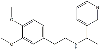 [2-(3,4-dimethoxyphenyl)ethyl][1-(pyridin-3-yl)ethyl]amine 结构式