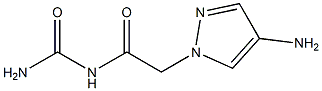 [2-(4-amino-1H-pyrazol-1-yl)acetyl]urea 结构式