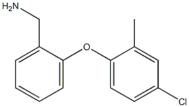 [2-(4-chloro-2-methylphenoxy)phenyl]methanamine 结构式