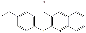 [2-(4-ethylphenoxy)quinolin-3-yl]methanol 结构式