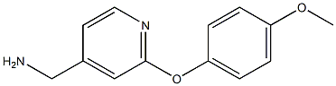 [2-(4-methoxyphenoxy)pyridin-4-yl]methylamine 结构式