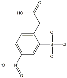 [2-(chlorosulfonyl)-4-nitrophenyl]acetic acid 结构式